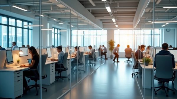 Why office glass partitioning revitalizes workspace dynamics
